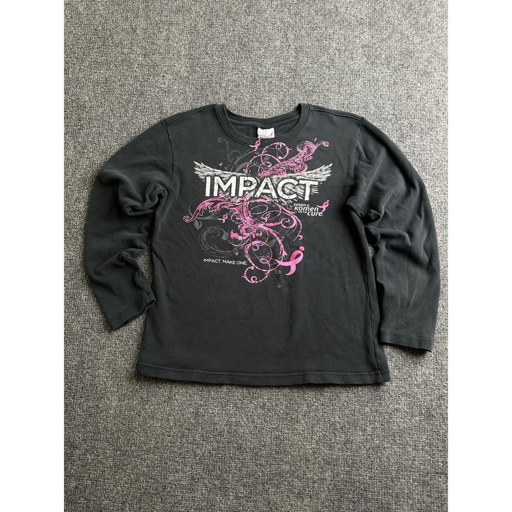 Women's Susan G. Komen Impact Breast Cancer Long Sleeve T-Shirt, Size XL